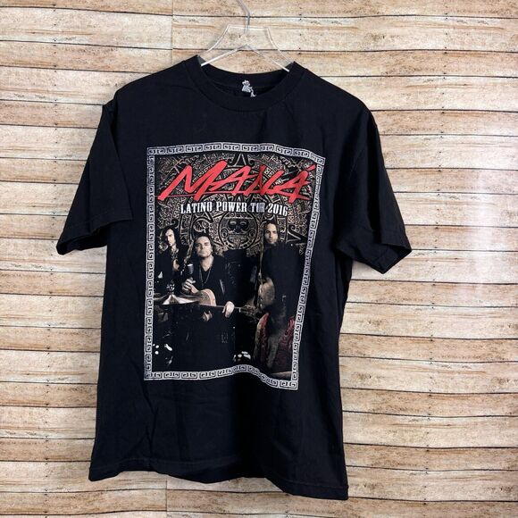 Mana Latino Power Shirt Mana Band 2016 Tour Shirt Latin Pop Rock Music - Picture 1 of 6